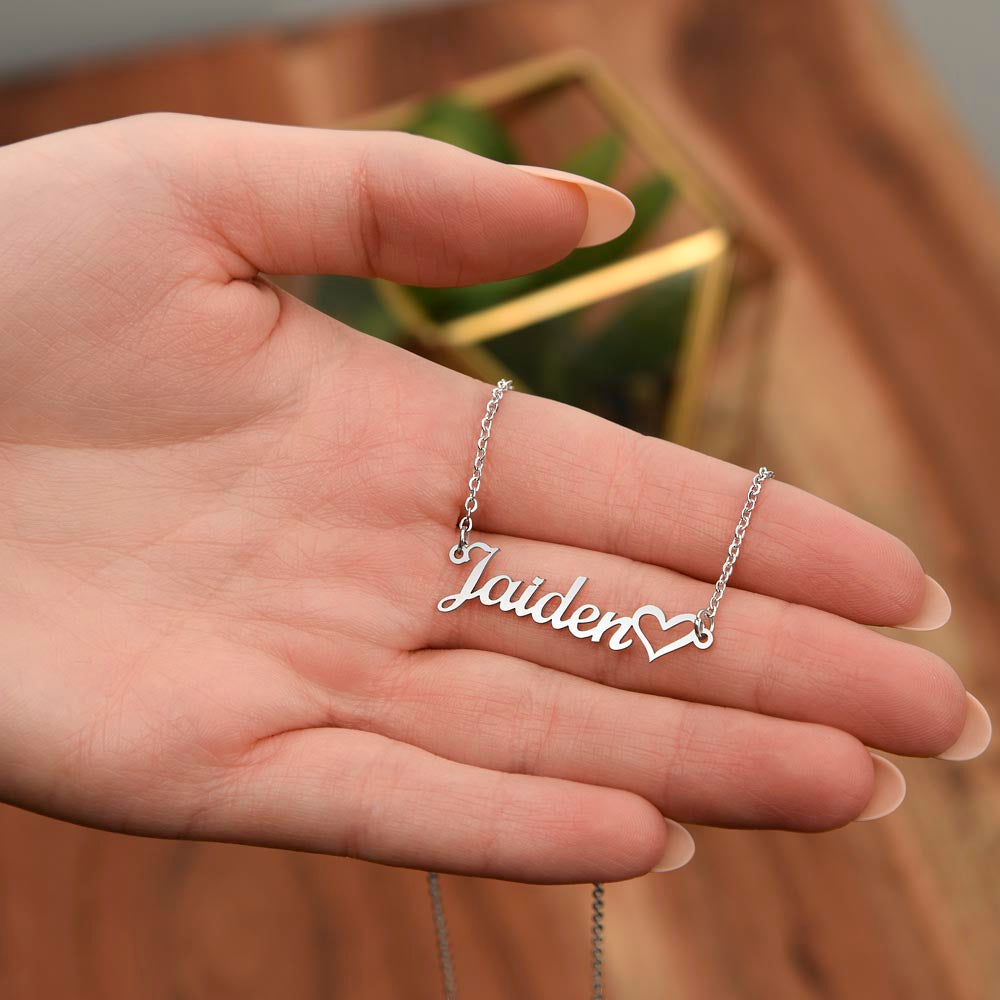 Necklace - Name & Heart