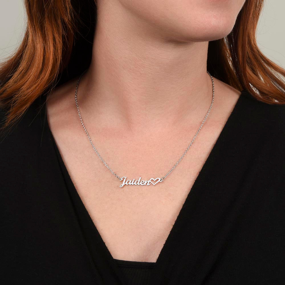 Necklace - Name & Heart