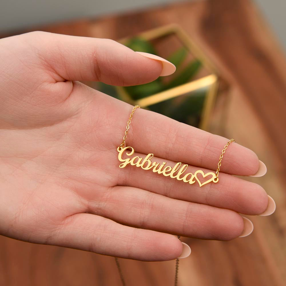 Necklace - Name & Heart