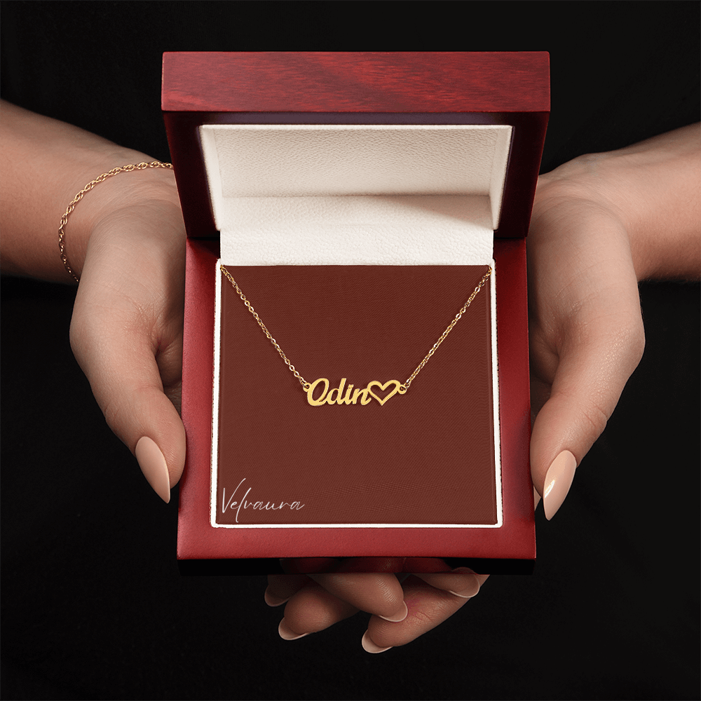 Necklace - Name & Heart
