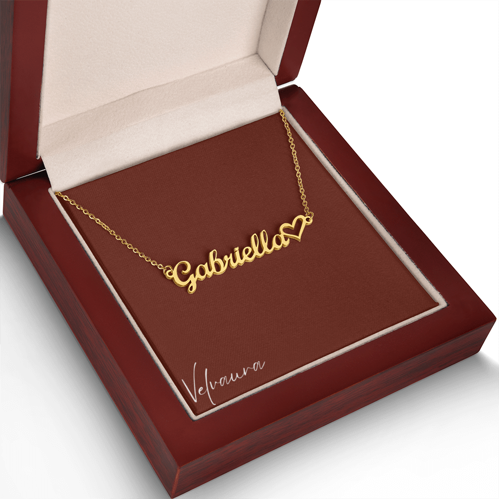 Necklace - Name & Heart