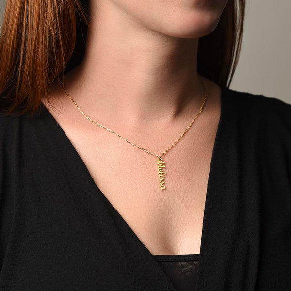 Necklace - Vertical Name