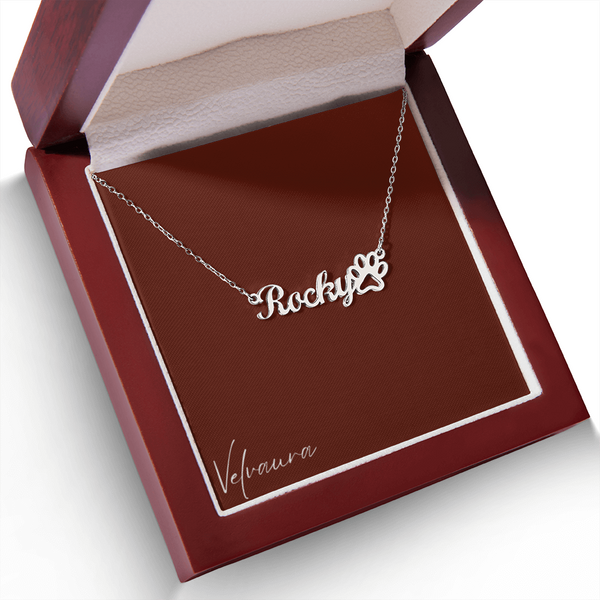 Necklace - Name & Paw