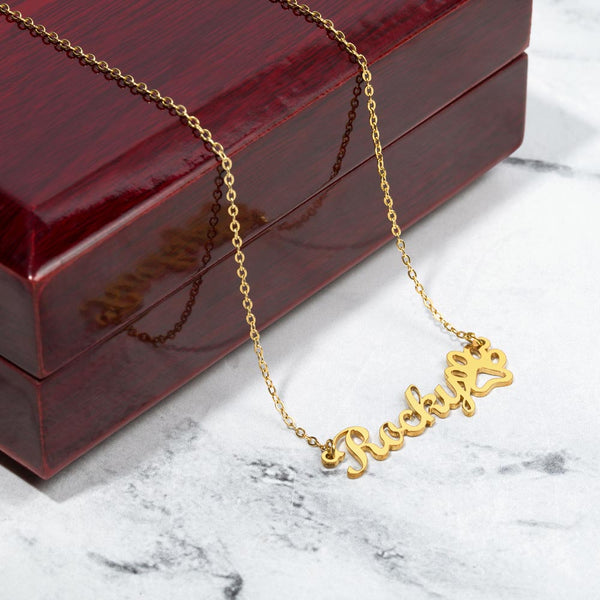 Necklace - Name & Paw