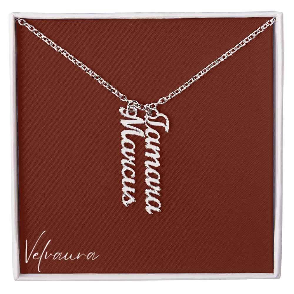 Necklace - Multi Vertical Names