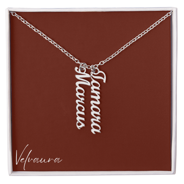 Necklace - Multi Vertical Names