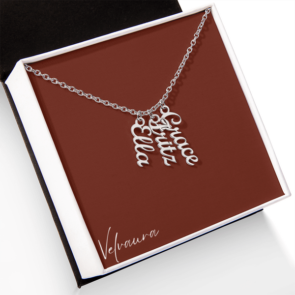 Necklace - Multi Vertical Names