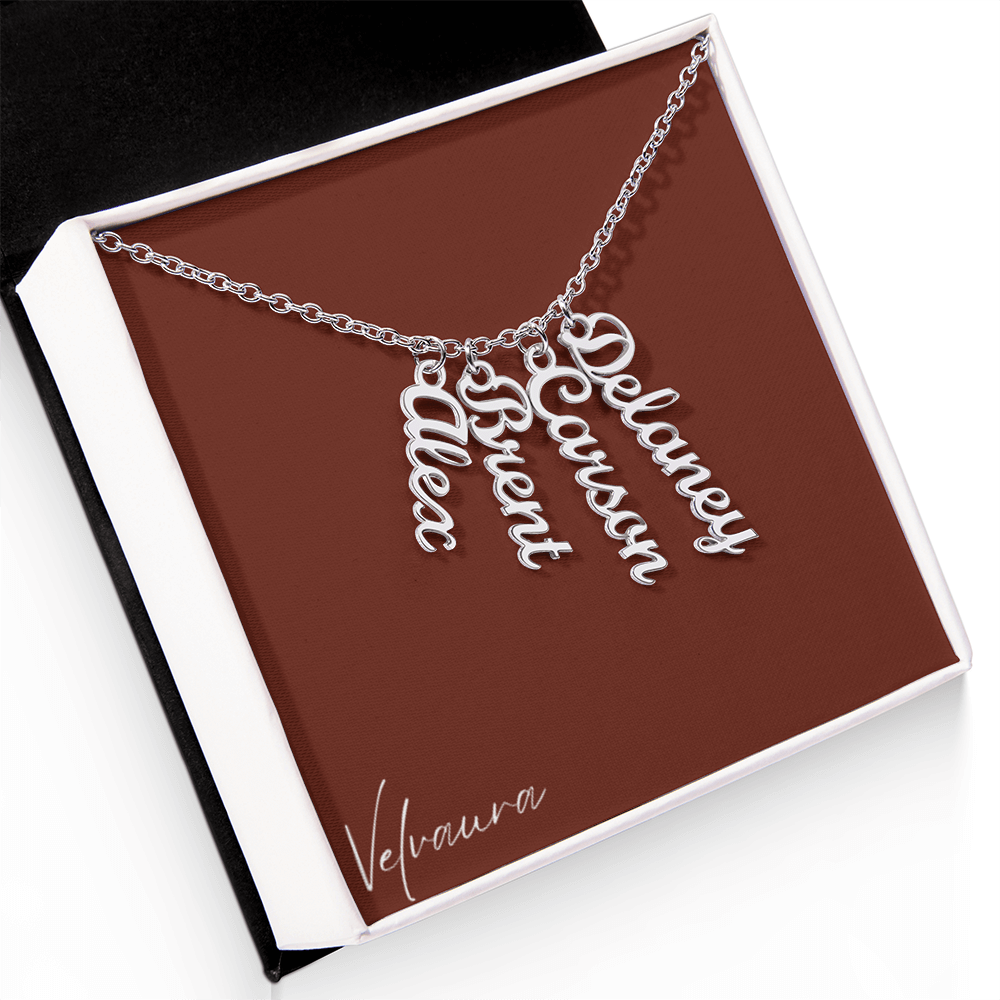 Necklace - Multi Vertical Names