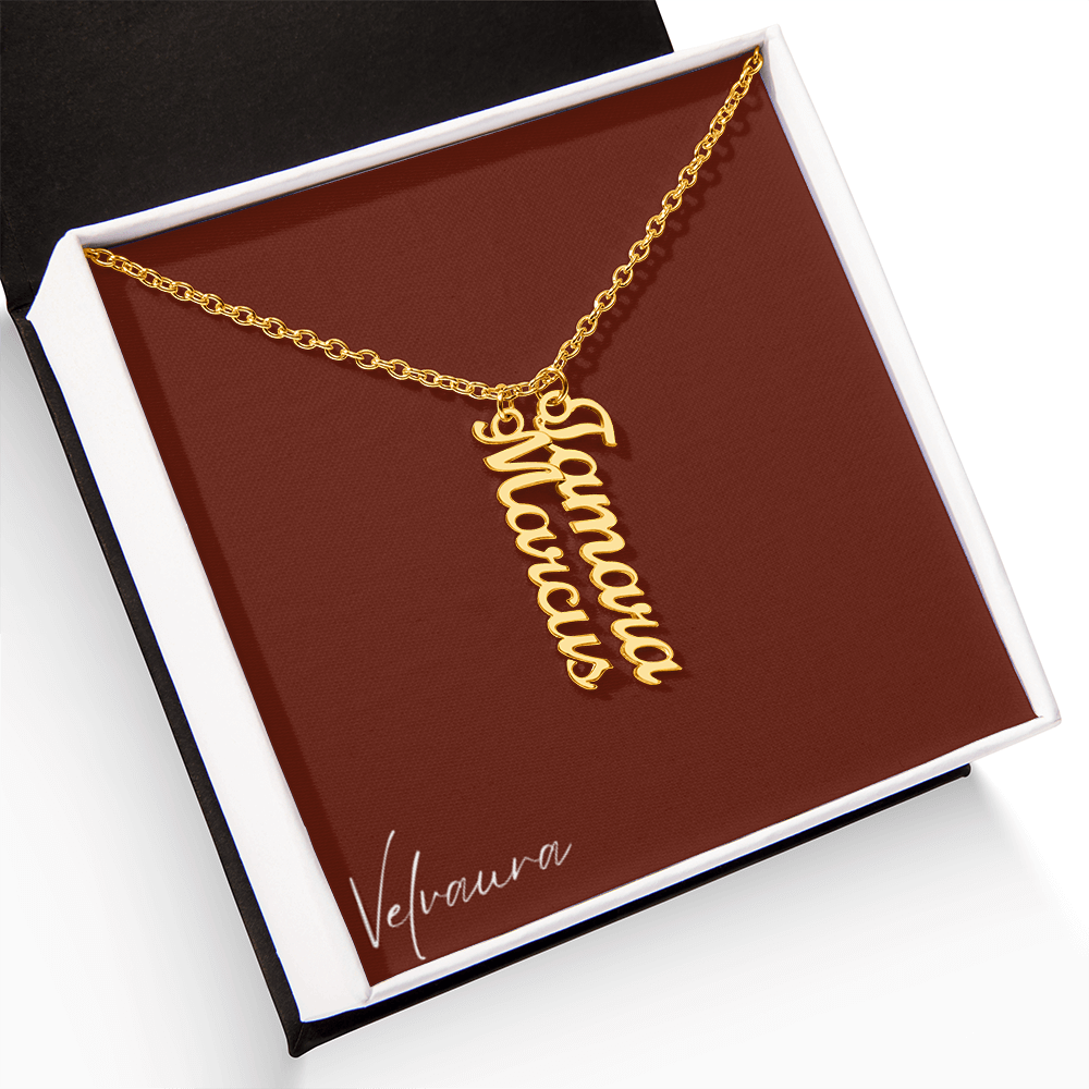 Necklace - Multi Vertical Names