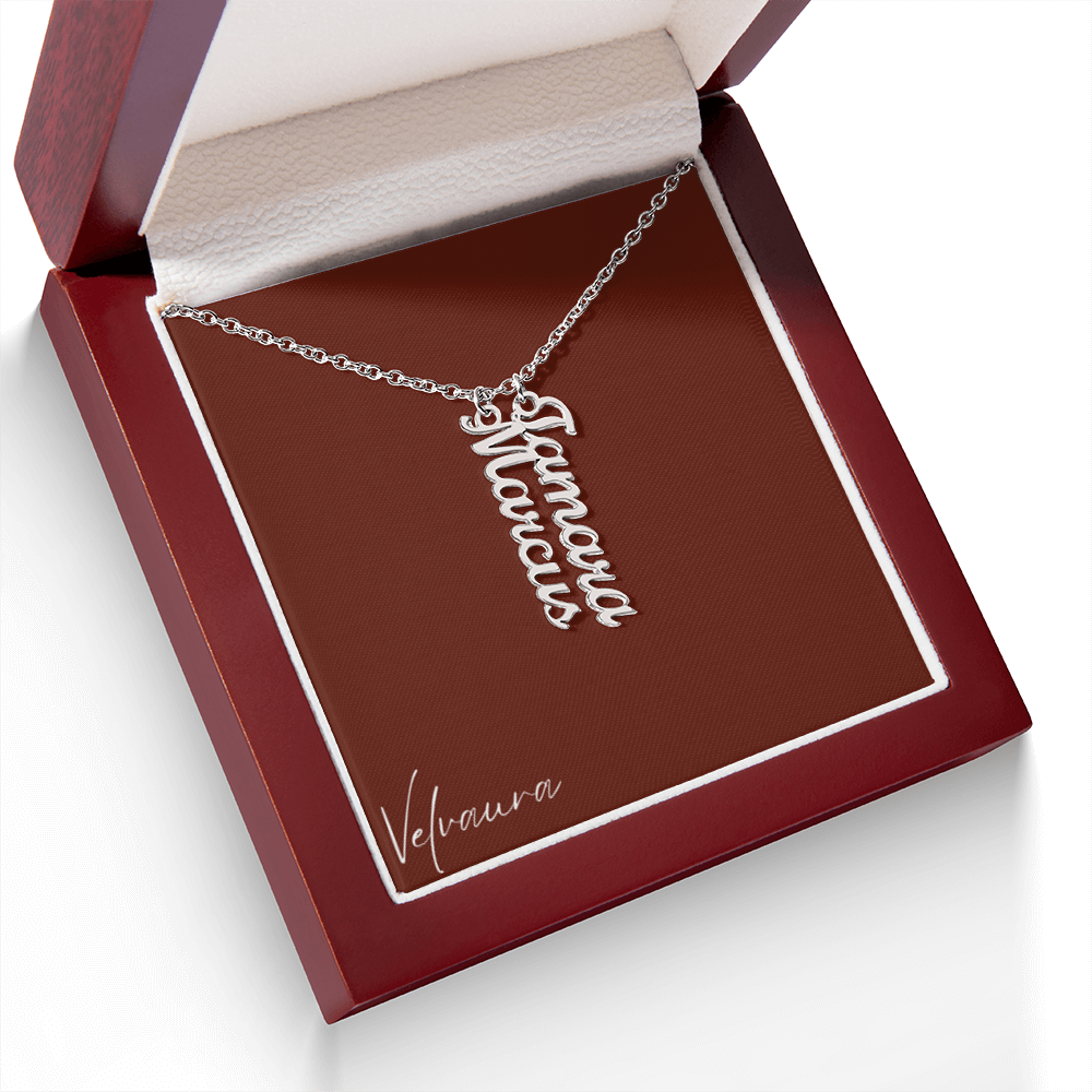 Necklace - Multi Vertical Names