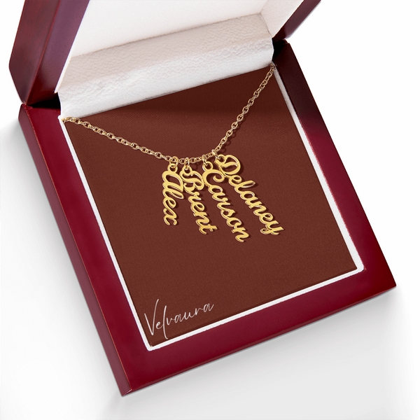 Necklace - Multi Vertical Names
