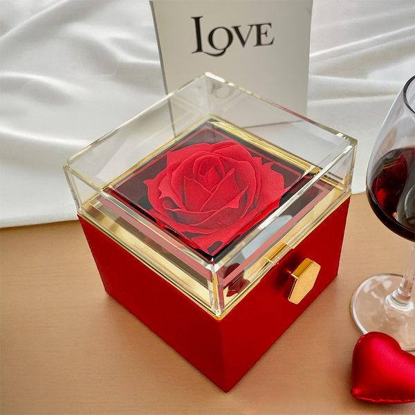 Present Box - Necklace & Rose